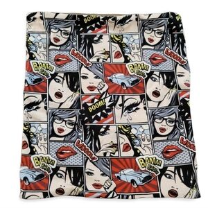 New Handmade Neck Gaitor Face Warmer Comic Strip Gaitor